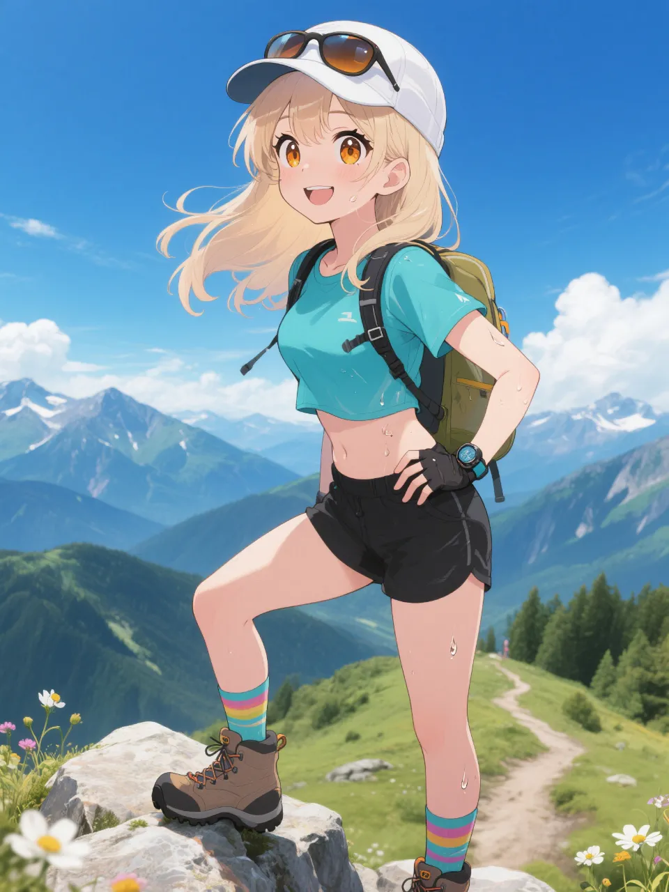 山ガールの陽子。