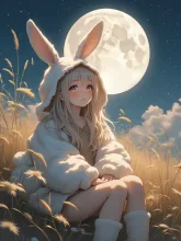 月の兎娘·餅をつく手 の投稿作品
