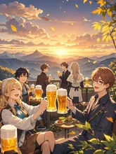 山頂のビアガーデン