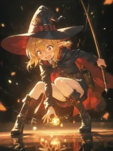 修行中の魔法使い