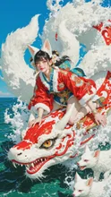 家族で海水浴