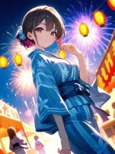 花火だ! — お茶さんのAIイラスト