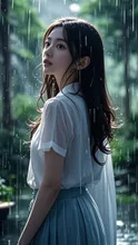 雨の中のアイドル