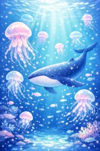 深海さんぽ·ゆらめく青の楽園 の投稿作品