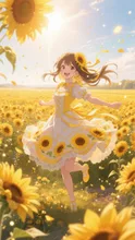 咲き誇る優しさ（ヒマワリ）