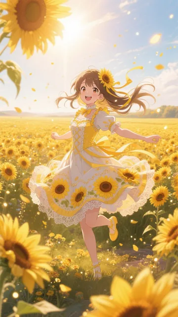 咲き誇る優しさ(ヒマワリ)