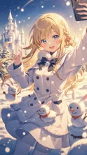 雪景色の中で — 雪景色イラストのAIイラスト｜SUPPART