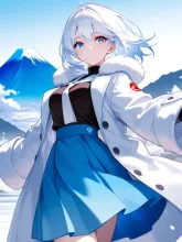 富士山擬人化してみました。