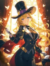 女性マジシャン·指先に宿る魔法 の投稿作品