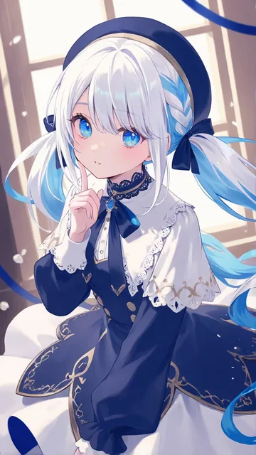🤍のツインテール
