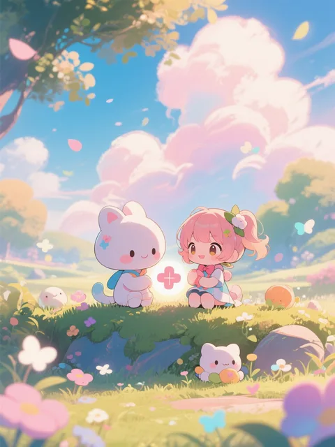 colorful healing illustration