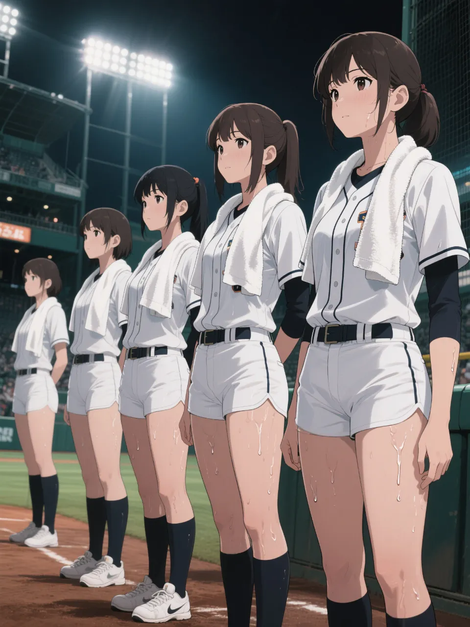 一緒に戦っているマネージャー達 — 水上雷太さんのAIイラスト