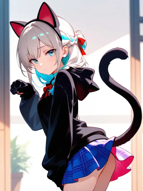 にゃ、にゃ〜…