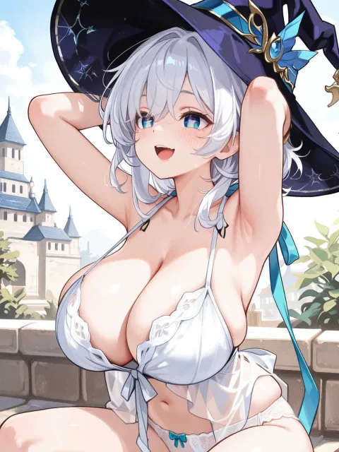 長いマントの旅の吟遊詩人の女性、目線の高さから