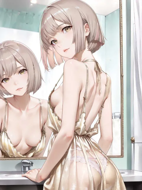 1girl、portrait、standing - 胸元 vs 背中