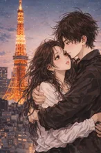 灯りの下で｜Under the Lights — Sue SuさんのAIイラスト