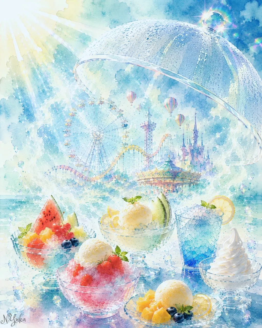ひんやり天国-Cool Paradise — n.yukaさんのAIイラスト
