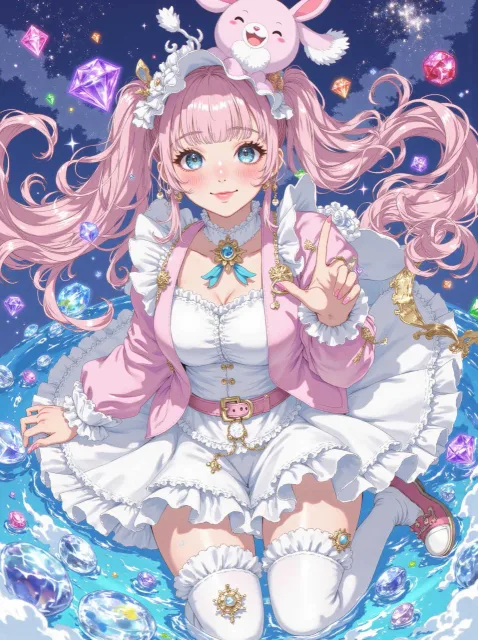 きらめくダイヤモンド、ダイヤが溢れる空間、ゆったりした余白