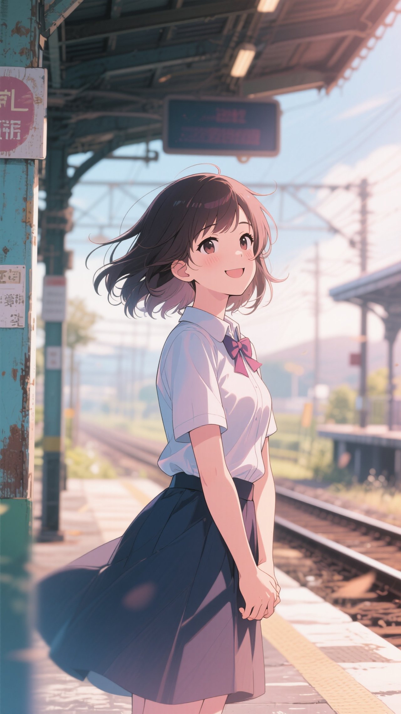 駅で見かけた笑顔
