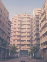 懐かしい団地風景