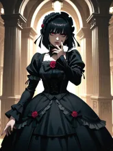 ゴシックロリータの嗜み — 妖怪ダルダラさんのAIイラスト