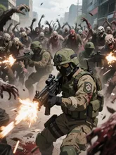 ゾンビ軍団v.s.軍隊