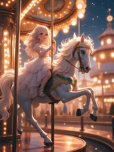 画像生成チャレンジ·廻るメリーゴーランド の投稿作品