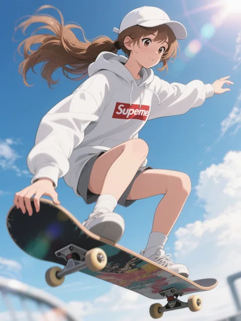 スケボー娘♪