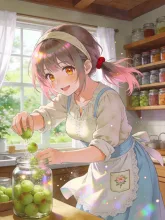 青梅と菜摘。