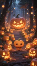 パンプキンランタンとパンプキンマスコット🎃🎃🎃