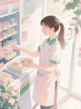 いらっしゃいませ! — 水彩イラストのAIイラスト|SUPPART
