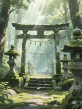 新緑の神社·今宵チャレンジ の投稿作品