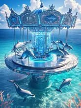 イルカのメリーゴーランド