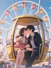 観覧車でチュー😘