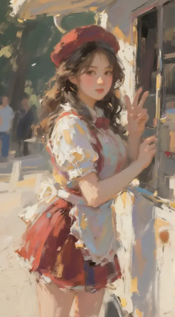 カラフルな油絵, 変身フェス