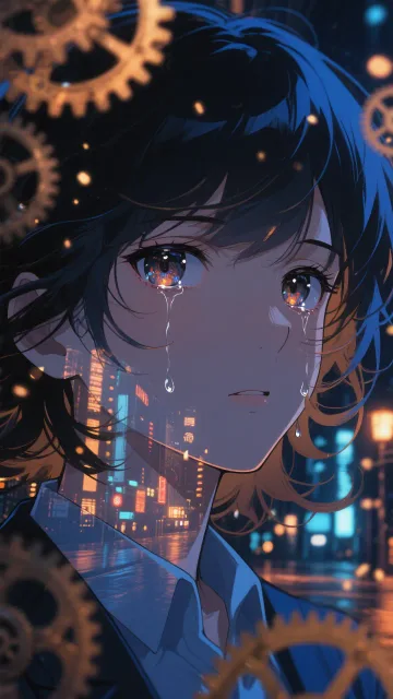 A close-up of a person's… - 消せない記憶