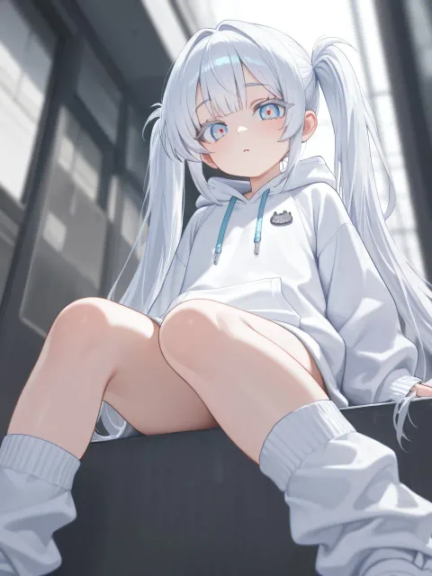 slender. Girl. White… - スウェット