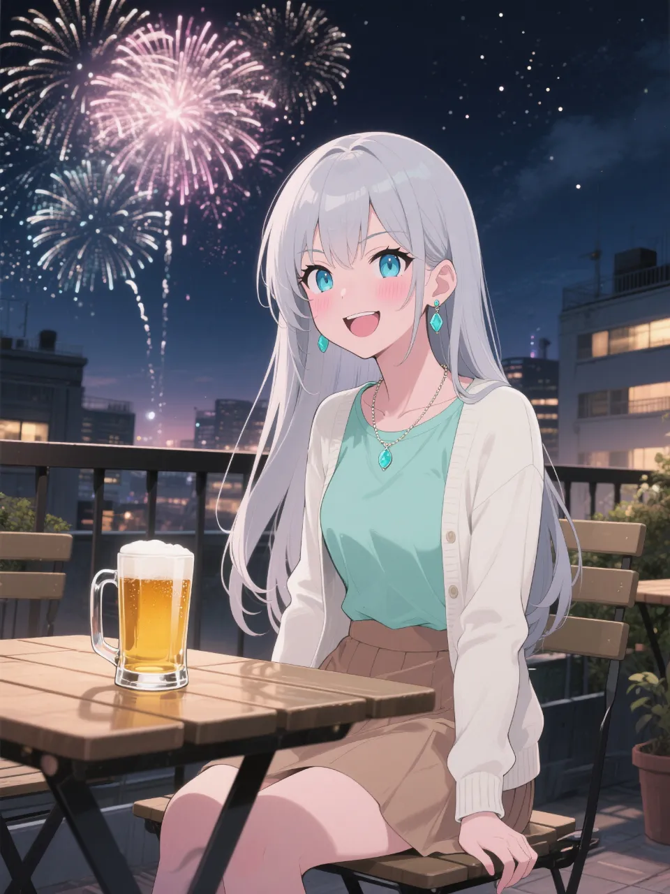 03-147 納涼 — 我々取材班さんのAIイラスト
