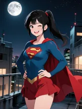 スーパーガールのコスプレ