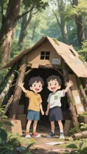 完成！ぼくらの基地！