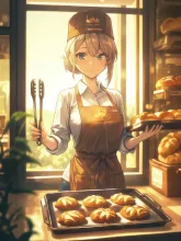 朝焼けのパン屋さん·チャレンジ の投稿作品