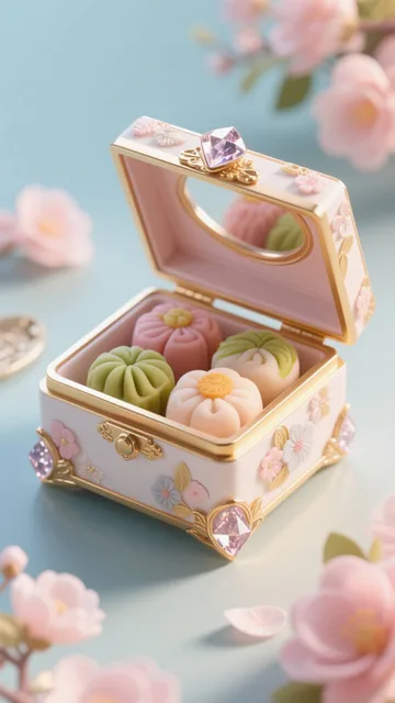 和菓子の宝石箱やー