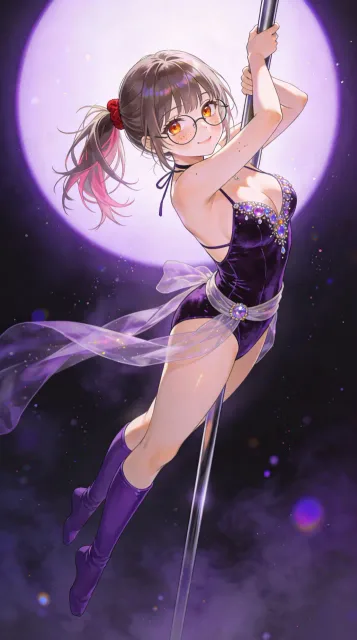 ポールダンスの菜摘。
