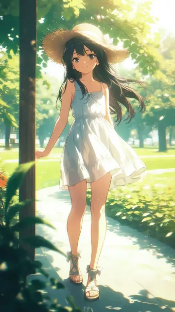 木漏れ日の並木道