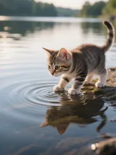 子猫と波紋 🏆