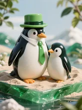 親子ペンギン