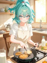 日曜日の朝にパンケーキ！