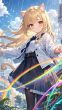 雨と虹と
