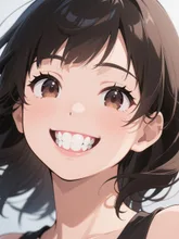 八重歯も輝く笑顔