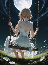 「…見てる…？私の友達…」 — 🔪💀ぴる🎀⛓️さんのAIイラスト